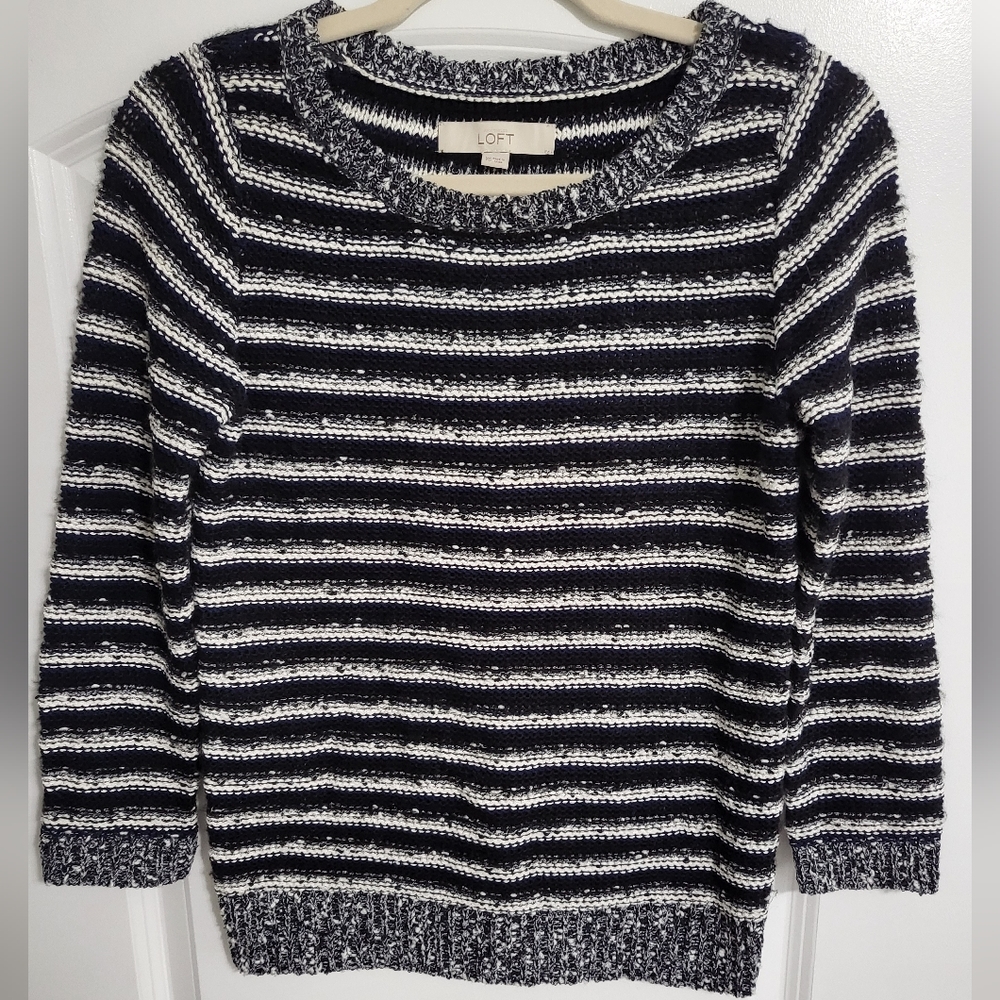 Ann Taylor Loft Striped Knit Sweater